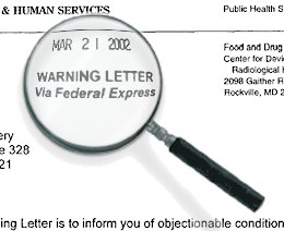 Fda Warning Letters