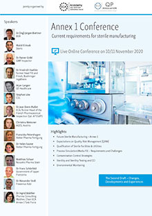 Live Online Conference -  Annex 1 - Current Requirements for sterile Manufacturing