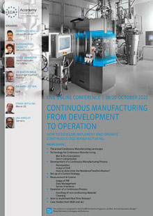 Continuous Manufacturing from Development to Operation - Live Online