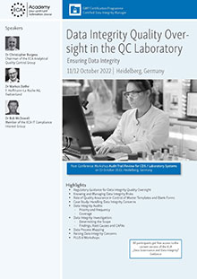 Data Integrity Quality Oversight in the QC Laboratory