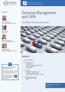 Deviation Management and CAPA