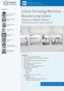 Isolator Technology Workshop - Manufacturing Isolator