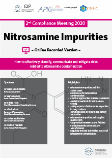 Recording Online Training Nitrosamine Impurities Eca Academy