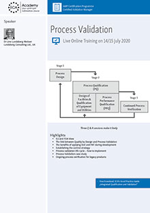 Live Online Training - Process Validation