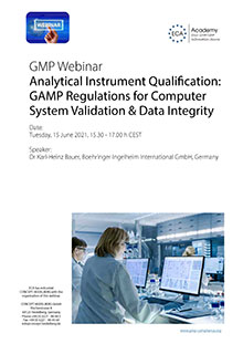 Webinar: Analytical Instrument Qualification: GAMP-Regulations for Computer System Validation & Data Integrity