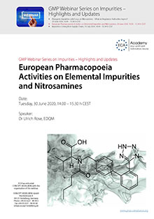 Webinar Series on Impurities: European Pharmacopoeia Activities on Elemental Impurities and Nitrosamines
