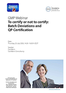 Webinar: To certify or not to certify